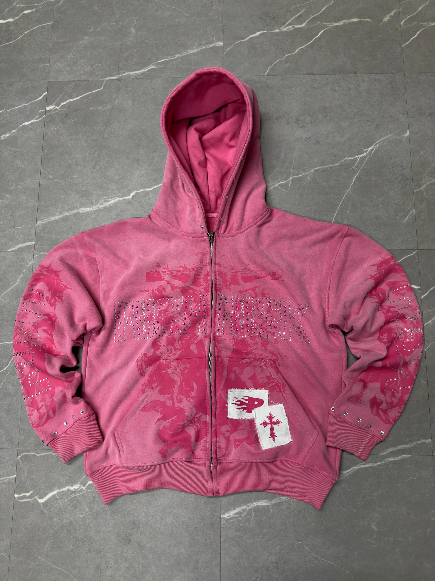 Pink Rich Risk Rhinestone jacket