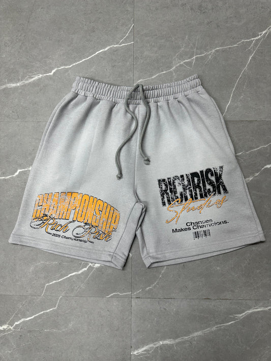 Grey Rich Risk Championship Edition Shorts