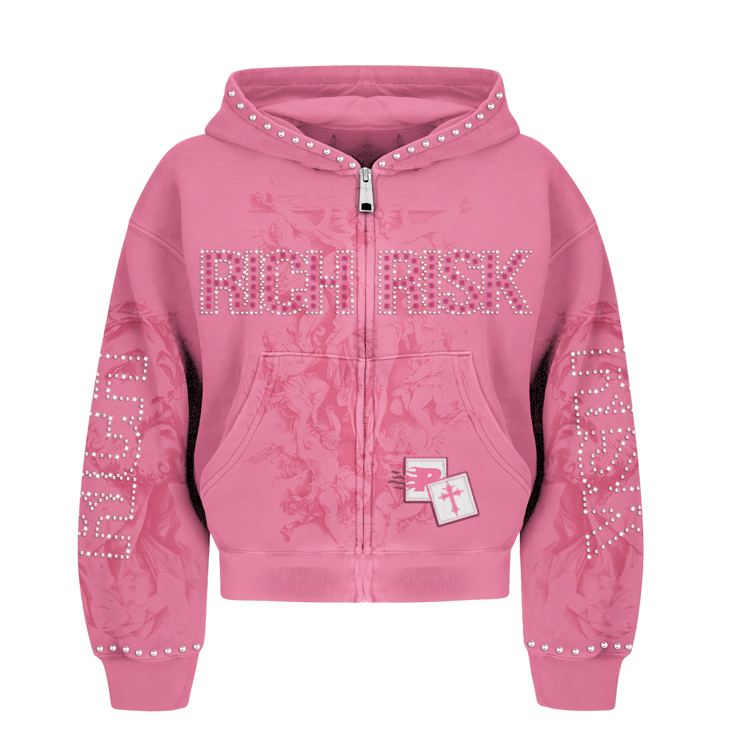 Pink Rich Risk Rhinestone jacket